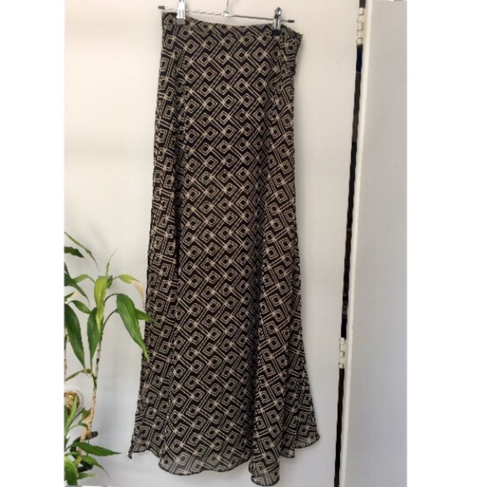 Sheer Maxi Skirt with attached shorts